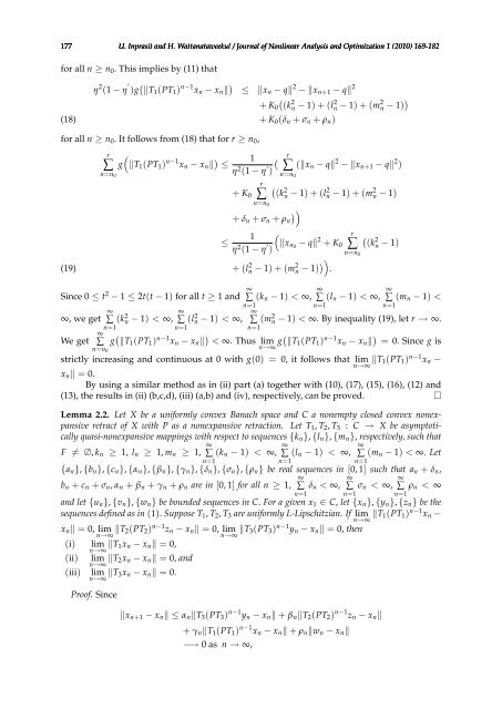 Common Fixed Points of a New Three-Step Iteration with Errors of ...