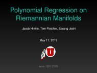 Polynomial Regression on Riemannian Manifolds