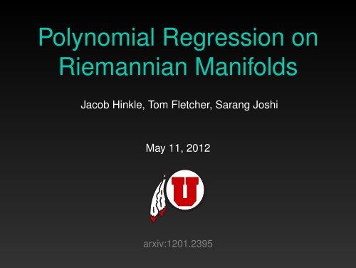 Polynomial Regression on Riemannian Manifolds