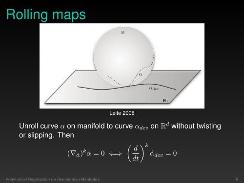 Polynomial Regression on Riemannian Manifolds