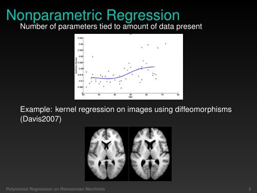 Polynomial Regression on Riemannian Manifolds