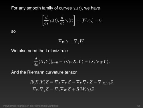 Polynomial Regression on Riemannian Manifolds