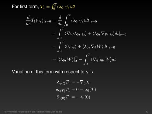 Polynomial Regression on Riemannian Manifolds