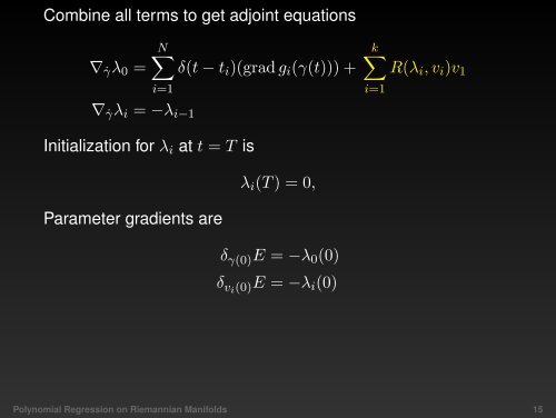 Polynomial Regression on Riemannian Manifolds