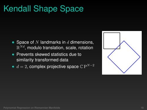 Polynomial Regression on Riemannian Manifolds