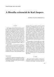 A filosofia existencial de Karl Jaspers - SciELO
