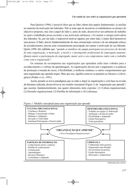 Um estudo de caso sobre as organizaÃ§Ãµes que aprendem - SciELO