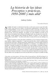 La historia de las ideas Preceptos y prácticas, 1950-2000 y más allá