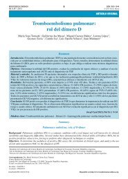 Tromboembolismo pulmonar: rol del dÃ­mero D - SciELO