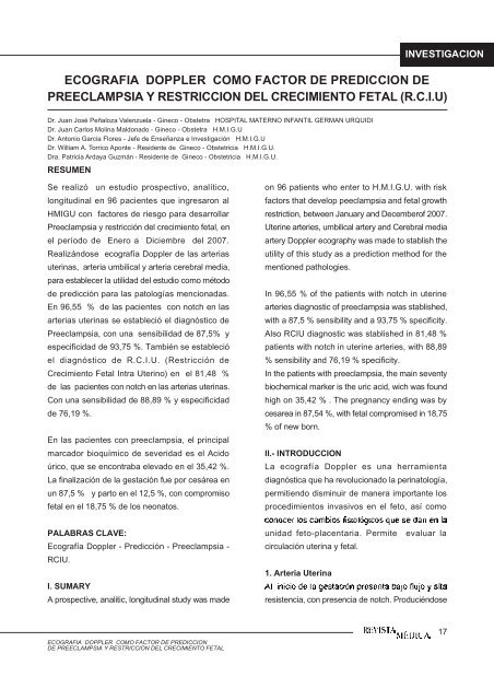 ecografia doppler como factor de prediccion de preeclampsia y ...