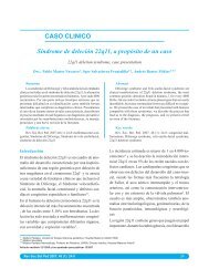 CASO CLINICO SÃ­ndrome de deleciÃ³n 22q11, a propÃ³sito de un caso