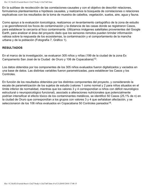 Los riesgos de la contaminaciÃ³n minera y su impacto en los niÃ±os1 ...