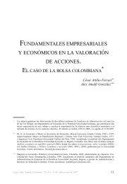 Fundamentales empresariales y econÃ³micos en ... - SciELO Colombia