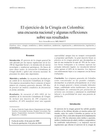 ejecicio 147=152.pmd - AsociaciÃ³n Colombiana de CirugÃ­a