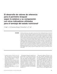 El desarrollo de valores de referencia para el perímetro braquial ...