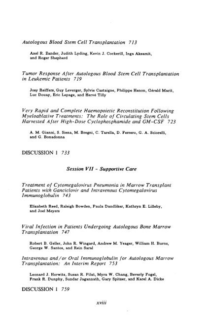 Autologous Bone Marrow transplantation - Blog Science Connections