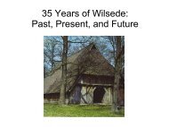 35 Years of Wilsede: Past, Present, and Future (pdf) - Blog Science ...