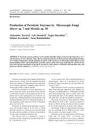 Production of Pectolytic Enzymes by Microscopic Fungi Mucor sp. 7 ...