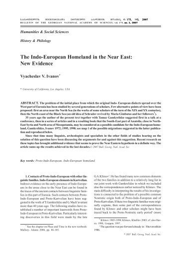 The Indo-European Homeland in the Near East: New Evidence
