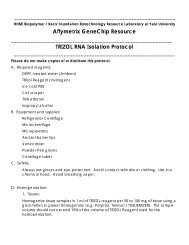 TRIZOL RNA Isolation Protocol