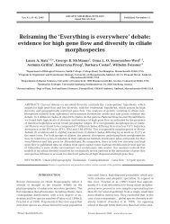 Reframing the 'Everything is everywhere'debate: evidence for high ...