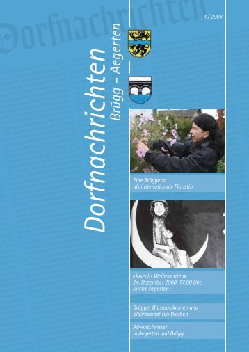 Dorfnachrichten Dezember '08  (pdf 3Mb) - Gemeinde Brügg