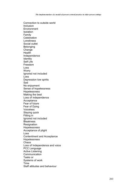 The Implementation of a Model of Person-Centred Practice In Older ...