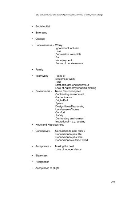 The Implementation of a Model of Person-Centred Practice In Older ...