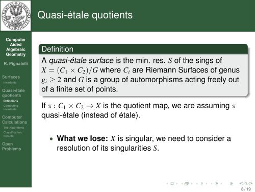 Computer Aided Algebraic Geometry