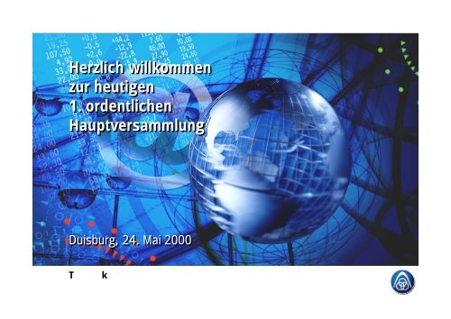 Charts Hauptversammlung 2000