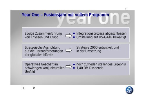 Charts Hauptversammlung 2000