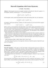 Maxwell's Equations with Vector Hysteresis