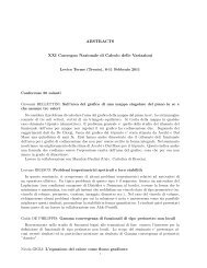 ABSTRACTS XXI Convegno Nazionale di Calcolo delle Variazioni