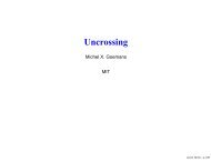 Uncrossing sets in combinatorial optimization