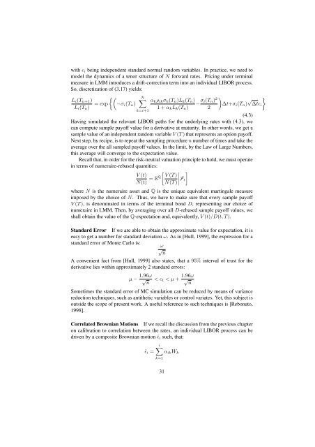 sparse grid method in the libor market model. option valuation and the