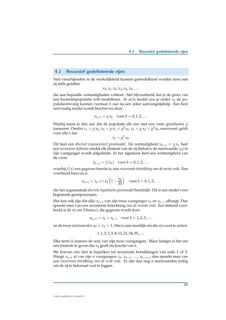 COMPLEXE GETALLEN voor Wiskunde D - Faculteit der ...