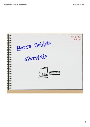 Herrn Seidels ePortfolio