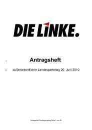 Antragsheft - DIE LINKE in Bremen