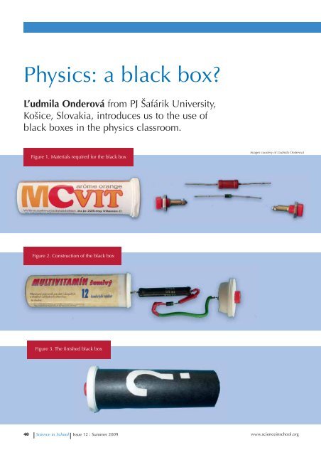 Physics: a black box? - Science in School