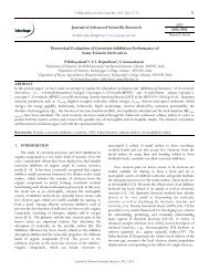 Theoretical Evaluation of Corrosion Inhibition ... - Sciensage.info