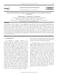 Density Functional Theory Investigations for the ... - Sciensage.info