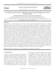 Development and Characterization of ... - Sciensage.info