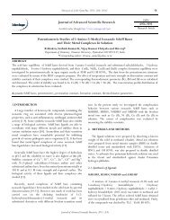 Potentiometric Studies of 3-Amino-5-Methyl ... - Sciensage.info