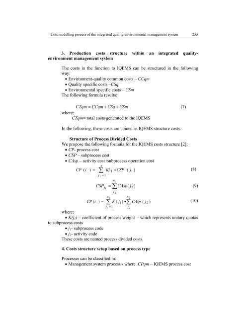 integrated quality-environment management ... - Scientific Bulletin