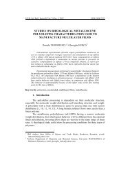 studies on rheological metallocene polyolefins ... - Scientific Bulletin