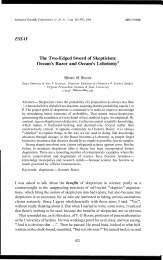 ESSAY The Two-Edged Sword of Skepticism - Society for Scientific ...