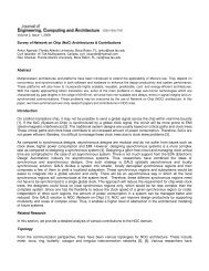 Survey of Network on Chip (NoC) Architectures & Contributions ...