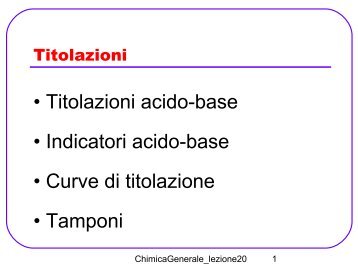 Titolazioni