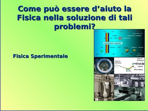 Biofisica: la complessitÃ  della vita e la semplicitÃ 