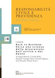 Back to Bentham. Verso una scienza della misurazione dell'utilità e ...